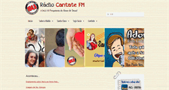 Desktop Screenshot of cantatefm.com.br