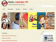 Tablet Screenshot of cantatefm.com.br